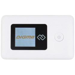 DIGMA Модем 3G/4G Mobile WiFi DMW1969 micro USB Wi-Fi Firewall +Router внешний белый