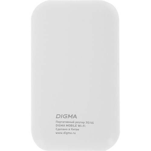 DIGMA Модем 3G/4G Mobile WiFi DMW1880 micro USB Wi-Fi Firewall +Router внешний белый