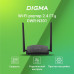 DIGMA Роутер беспроводной DWR-N301 N300 10/100BASE-TX черный (упак.:1шт)