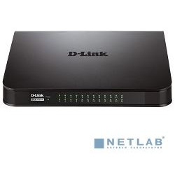 D-LINK DES-1024A/E1B Неуправляемый коммутатор с 24 портами 10/100Base-TX и функцией энергосбережения