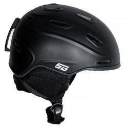STG Шлем зимний STG HK004, M (54-58 см), черный с серым