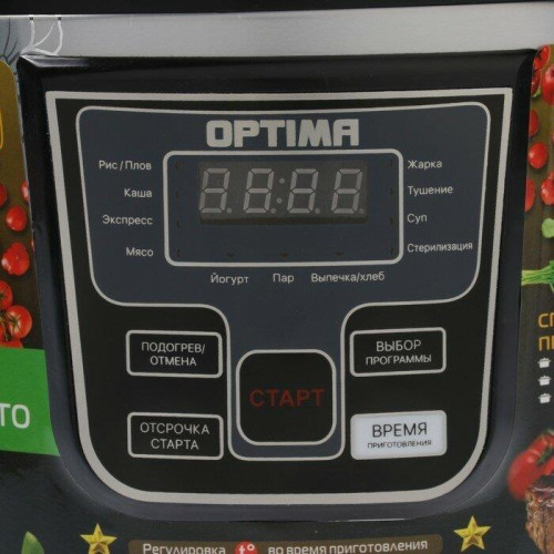OPTIMA MC-5101 черный, цветы