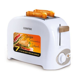 CENTEK CT-1420 тостер белый