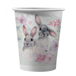 ND PLAY Набор бумажных стаканов Кролики (пастель), 6 шт*250 мл 305988