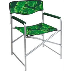 NIKA Кресло складное 3 (КС3/2 с тропическими листьями темный)
