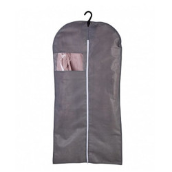 POLINI Чехол для одежды на молнии Polini Home, 60х120 см, серый (1уп)