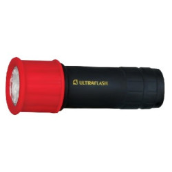 ULTRAFLASH LED15001-A Светодиодный фонарь красный/черный