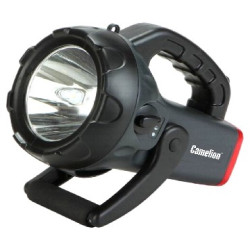 CAMELION 2931R2 (фонарь аккум. 220В/12В, карбон, 10W CREE LED, 4В 4А-ч, пластик, коробка)