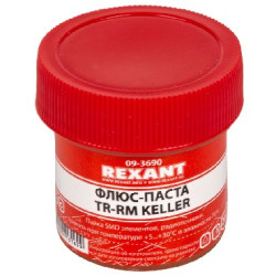 REXANT (09-3690) ФЛЮС ДЛЯ ПАЙКИ , ПАСТА TR-RM KELLER, 20 МЛ, БАНКА