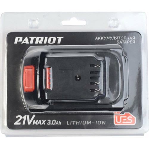 PATRIOT 180301123 Батарея аккумуляторная PB BR 21V(Max) Li-ion 3,0Ah UES тонкая зарядка (5,5 мм)