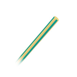 SMARTBUY (SBE-HST-6-yg) термоусаживаемая трубка 6/3, желто-зеленая, 1 метр