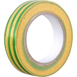 VOLSTEN V02-7M-18х19-20 (Изолента 0,18х19 мм желто-зеленая 20 метров)