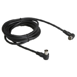 REXANT (18-0014) TV PLUG-TV JACK 3м угловой, черный