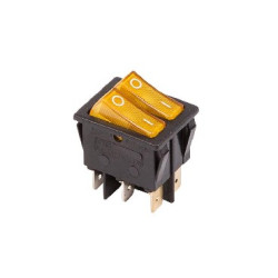 REXANT (36-2413) выключатель клавишный (RWB-511, SC-797) желтый (50)