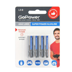 GOPOWER (00-00015602) Super Power Alkaline AAA/ LR03