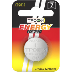 ТРОФИ CR2032-1BL ENERGY POWER Lithium
