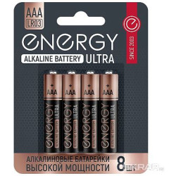 ENERGY Батарейка алкалиновая Energy Ultra LR03/8B (АAА) 104979