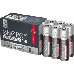 ENERGY Батарейка алкалиновая Energy Pro LR6/16S (АА) 104978
