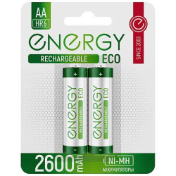 ENERGY Аккумулятор Energy Eco NIMH-2600-HR6/2B (АА) 104989