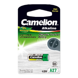 CAMELION (12829) LR27A BL-1 MERCURY FREE (A27-BP1, батарейка,12В)