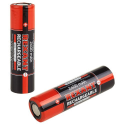 REXANT (30-2010-05) 18650 АККУМУЛЯТОР UNPROTECTED LI-ION 2400 MAH 3.7 В