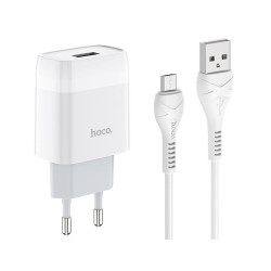 HOCO (6931474713001) C72A 1USB 2.4A MICRO USB 1м белый