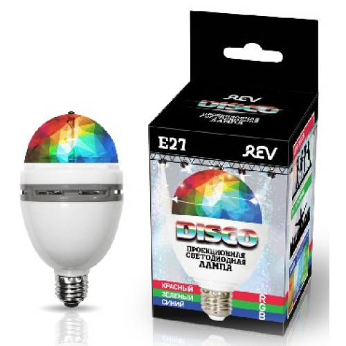 REV 32452 2 Лампа сд проекционная DISCO RGB 3W