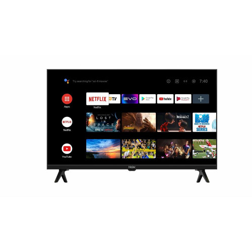 HAIER 32 SMART TV S1, FULL HD, черный, СМАРТ ТВ, ANDROID